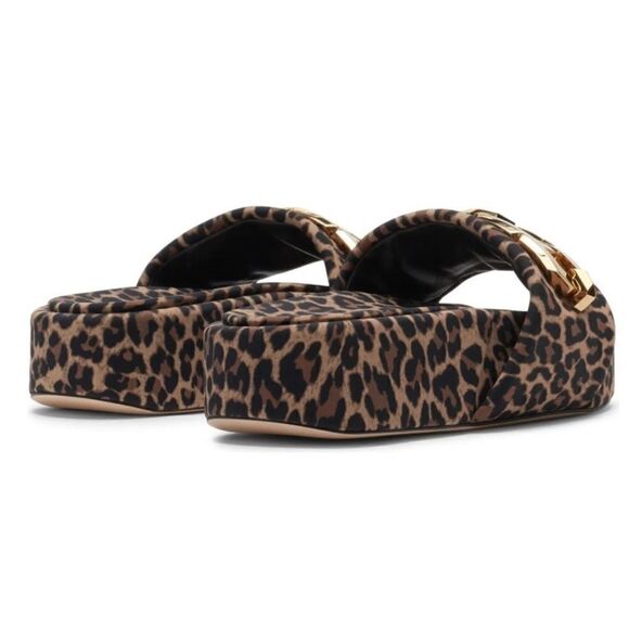 Good American Chain Platform Slide Sandal Leopard
Size 7 1/2 - Picture 2 of 12
